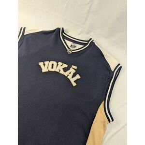Vintage Vokal V-neck Sweatshirt Basketball Jersey Sleeveless Shirt Size Mens XXL